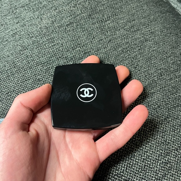 Chanel Black Double Faced Pocket/Makeup Mirror With Box and Bag - Picture 6 of 7